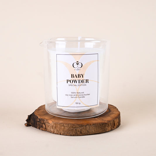 Baby Powder Serum Candle